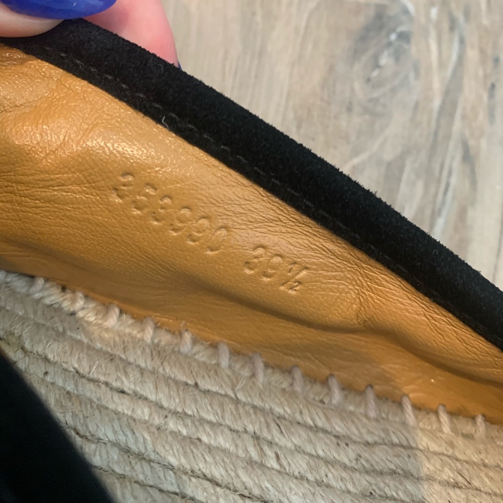 Gucci Black GG Velvet Espadrilles - Picture 6 of 6